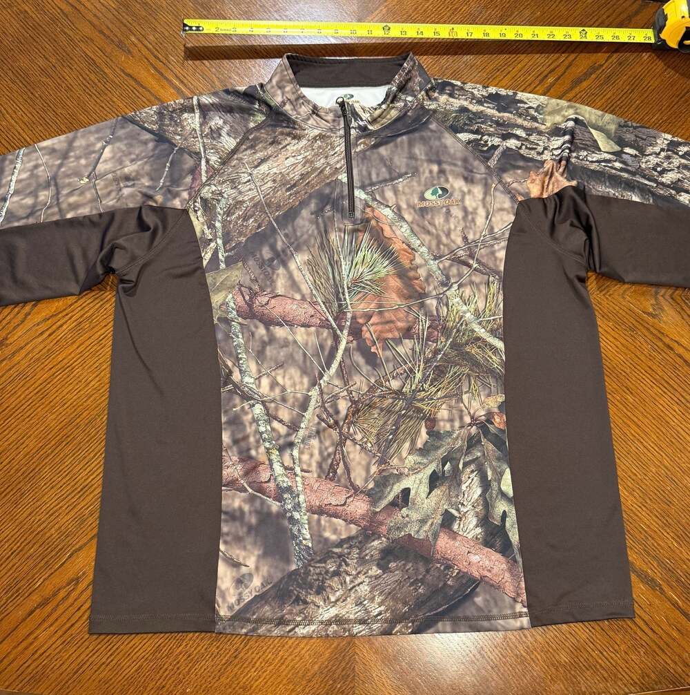 Mossy Oak 1/4 Zip Break-Up Country Camo Performance Shirt